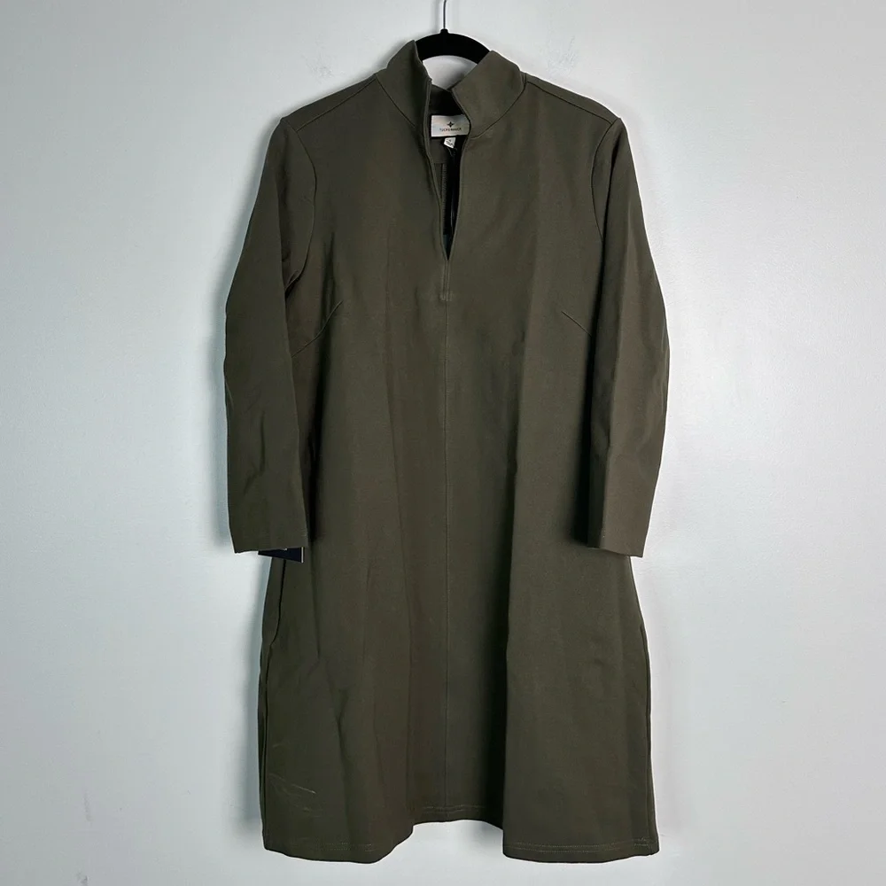 TUCKERNUCK Olive Green Ponte Clifton Dress - Picture 8 of 13